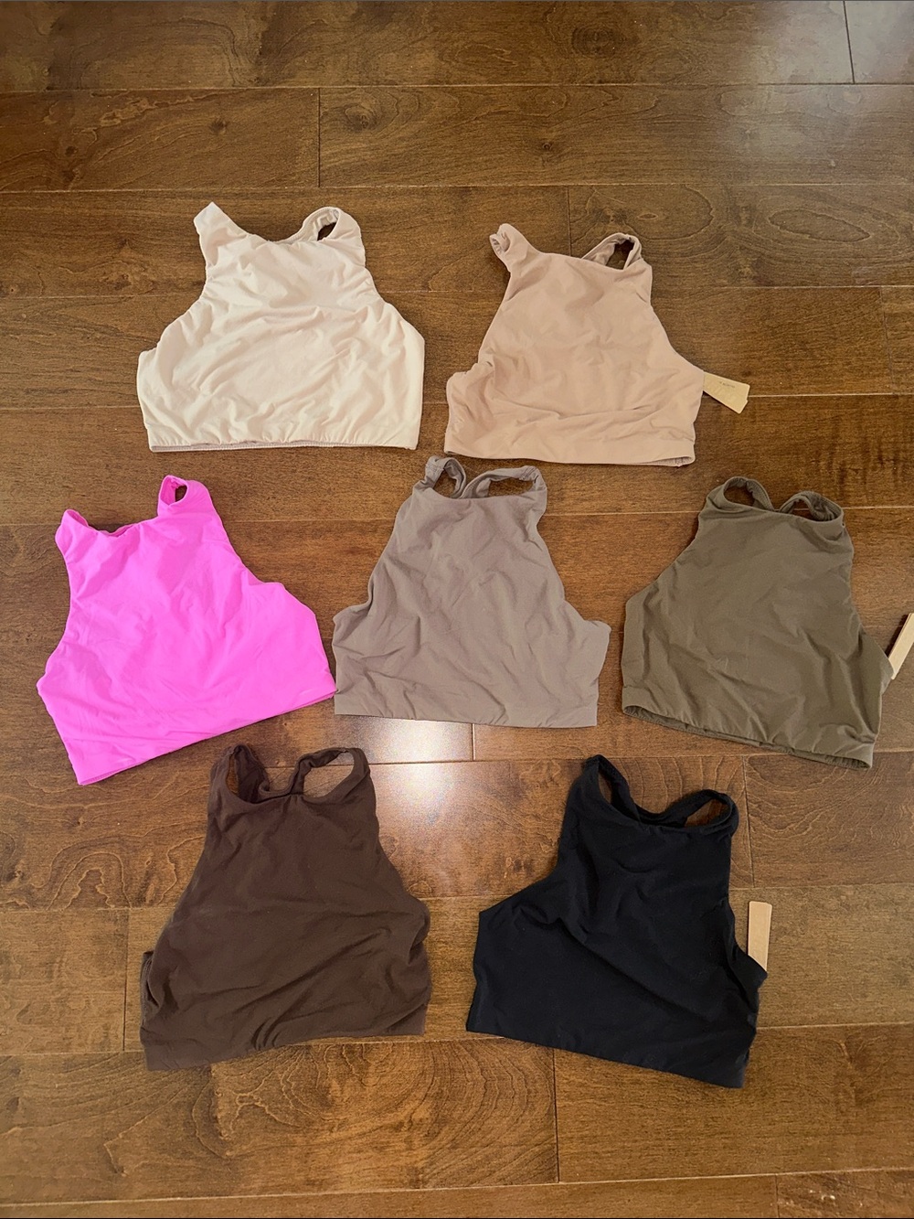 SKIMS FITS EVERYBODY HIGH NECK BRA BUNDLE OF 7 XS/SMALL